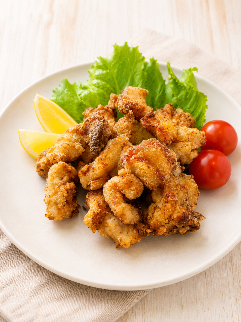 Japanese fried chicken karaage made with Chuka Koji